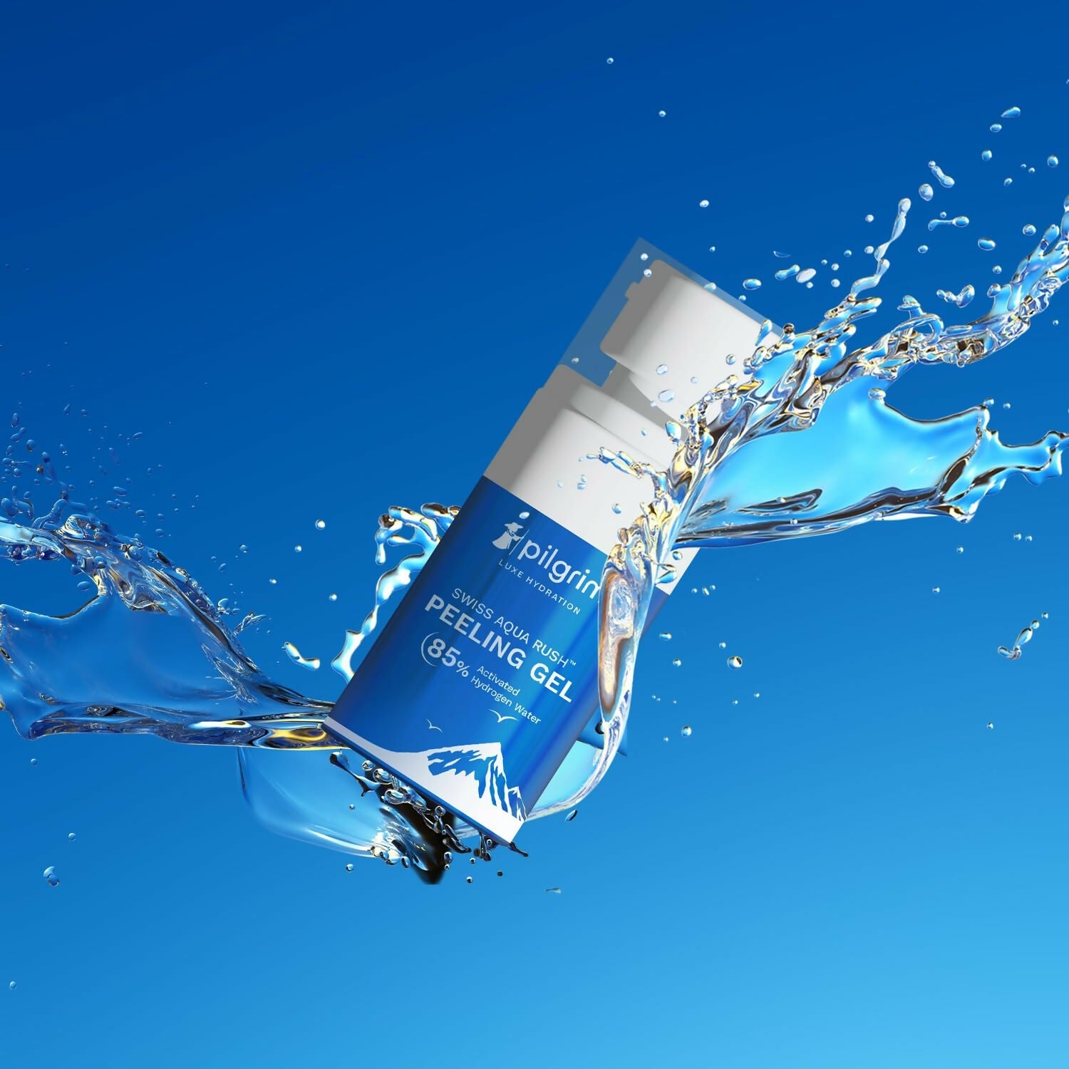 Pilgrim wiss Aqua Rush Peeling Gel Pentavitin & Activated Hydrogen Water for Face - Swadesiicart