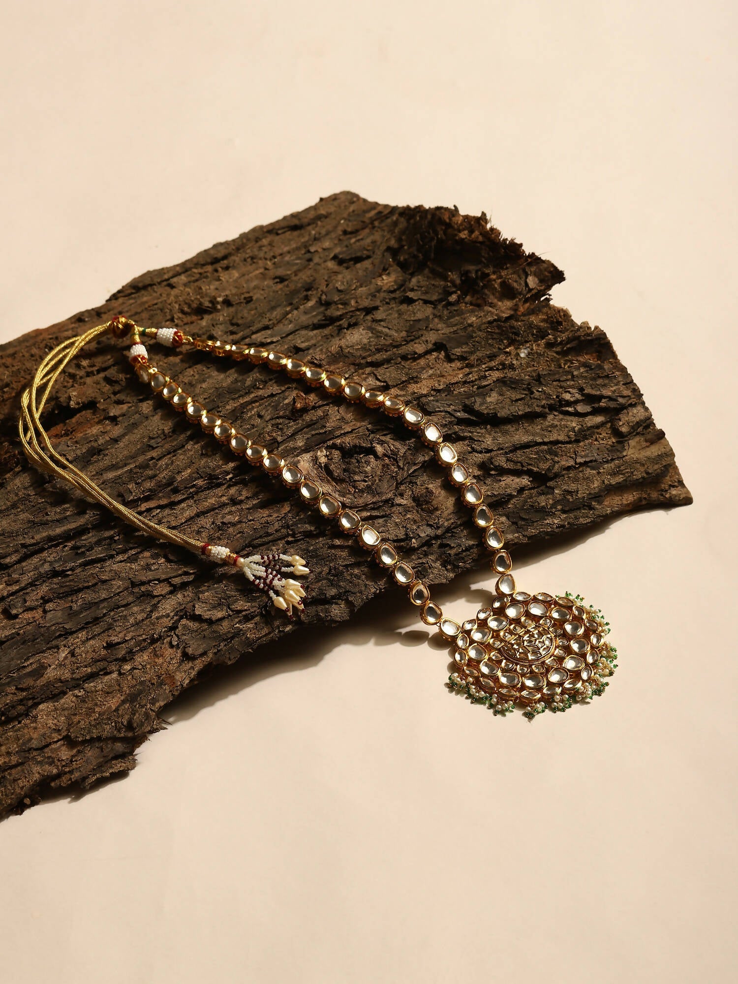 Women's Gold-Polished Necklace - Ruby Raang | Swadesiicart