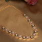 Kundan and Daimond Neckpiece (Gold) - Ruby Raang | Swadesiicart