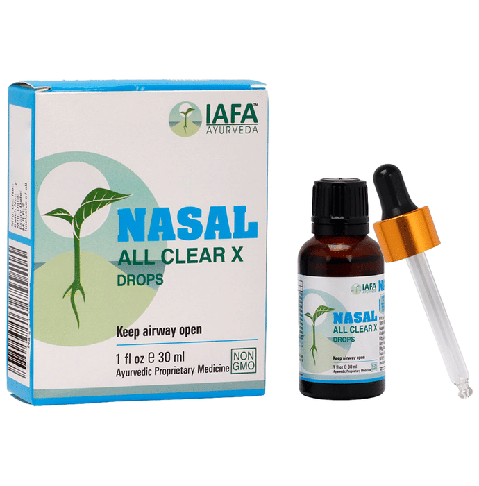 Iafa Ayuveda Nasal All Clear X Drop | Swadesiicart
