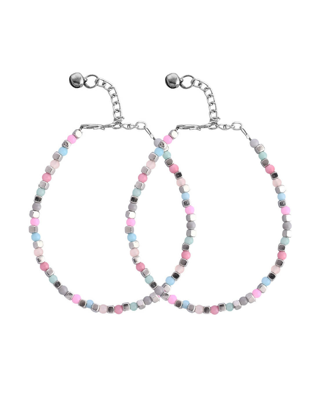 VOJ Women Multi Color stainless steel Anklet - Swadesiicart