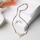 AanyaCentric Gold-Polished Mangalsutra with Pendant, 2 Pair Earrings