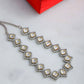 Silver Kundan and American Diamond Neckpiece (Silver) - Ruby Raang | Swadesiicart