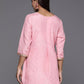 Ahalyaa Pink Printed Tunic - Pink Color | Swadesiicart