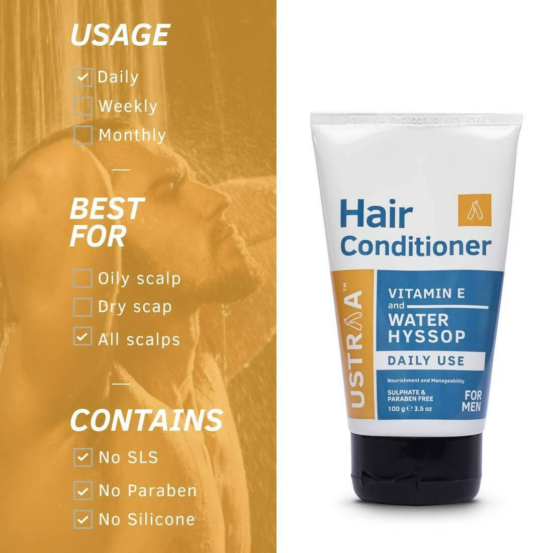 Ustraa Hair Conditioner Daily Use - Swadesiicart