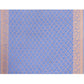Joban Fashion Dusty Blue Crepe Chiffon Pure Handloom Banarasi Silk Saree | Swadesiicart