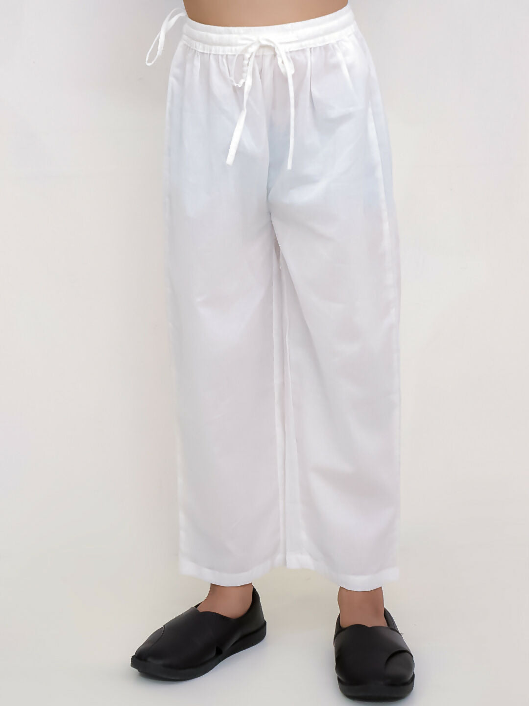 Lil Drama Shor-Gul White Kurta Pyjama Set For Boys | Swadesiicart