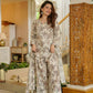 Aayaa Designer Printed Full Flared Suit
