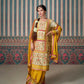 Anaita Yellow Embroidered Silk Fully Stitched Plazo suit