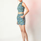 Myshka Women's Blue Printed Top With Shorts - Swadesiicart