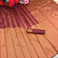 DEIANA'S Beautiful Designer Golden zari Soft Lichi Silk Saree - Brown - Swadesiicart