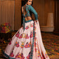 AI Fashion Light Pink Crepe Designer Navratri Wear Lehenga Choli Collection