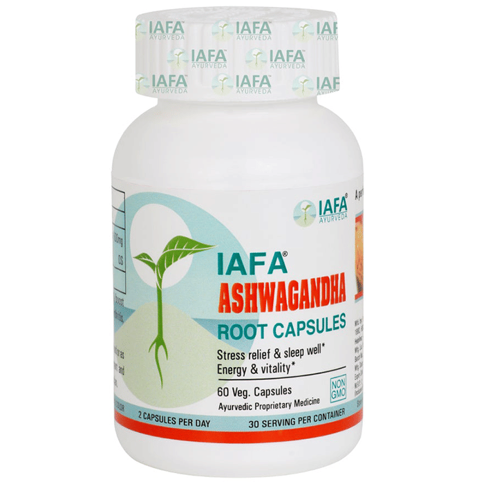 Iafa Ayuveda Ashwagandha Root Extract Veg Capsules | Swadesiicart