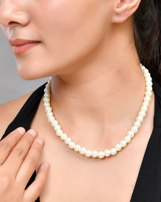 VOJ Pearl Beaded Necklace | Swadesiicart