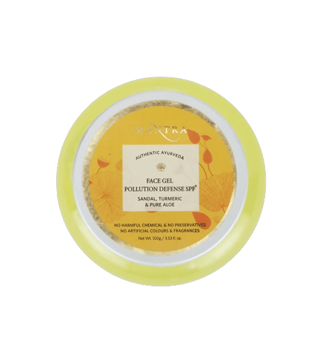 Mantra Herbal Face Gel Pollution Defense Spf+ Sandal Turmeric & Pure Aloe - Swadesiicart