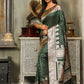 Astita Banarasi Silk Dark Green Saree | Swadesiicart