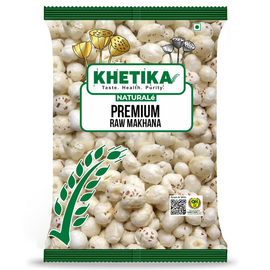 Khetika Premium Raw Phool Makhana - Swadesiicart