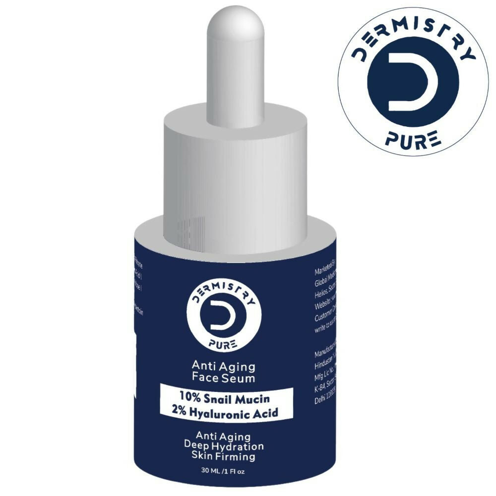 Dermistry Pure 10% Snail Mucin 96 Peptide Anti-Ageing Moisturizer Skin Firming Tightening Face Serum - Swadesiicart