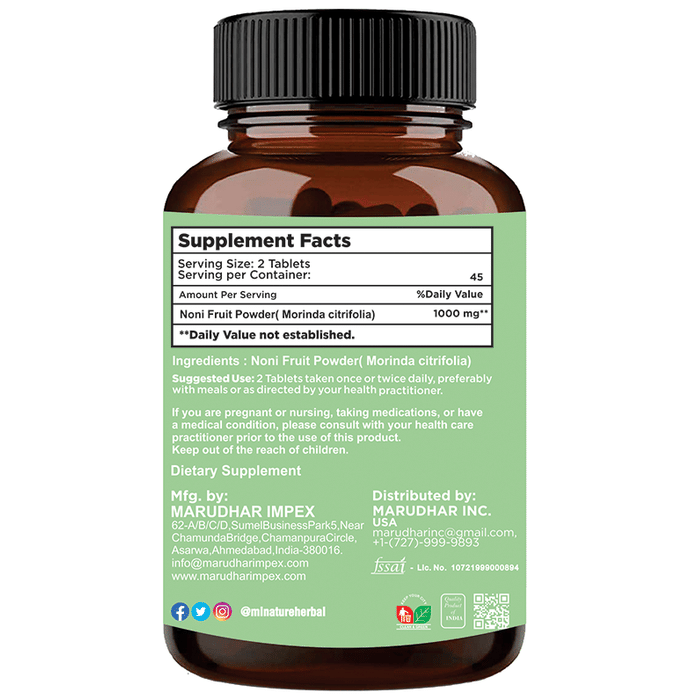 Minature Noni Fruit Tablets | Swadesiicart