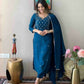 Ethnic Festive Wear Reyon Slub Rama Stitched Suit With Dupatta - Tanisha | Swadesiicart