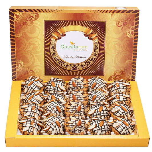 Ghasitaram Chocolate Filled Chandrakala | Swadesiicart