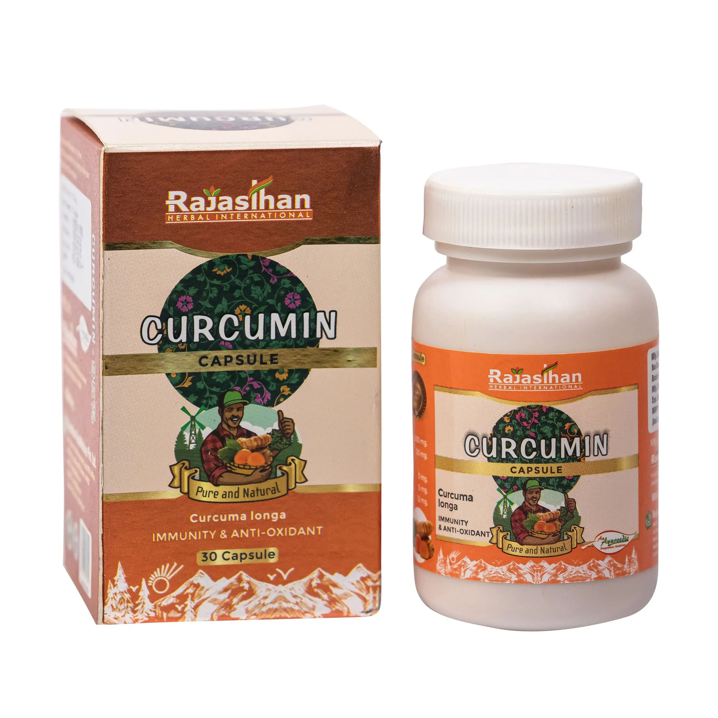Rajasthan Herbals Curcumin Capsules | Swadesiicart