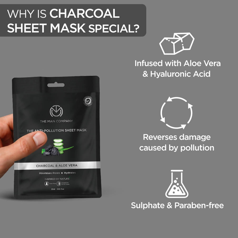 The Man Company Anti-Pollution Sheet Mask - Swadesiicart