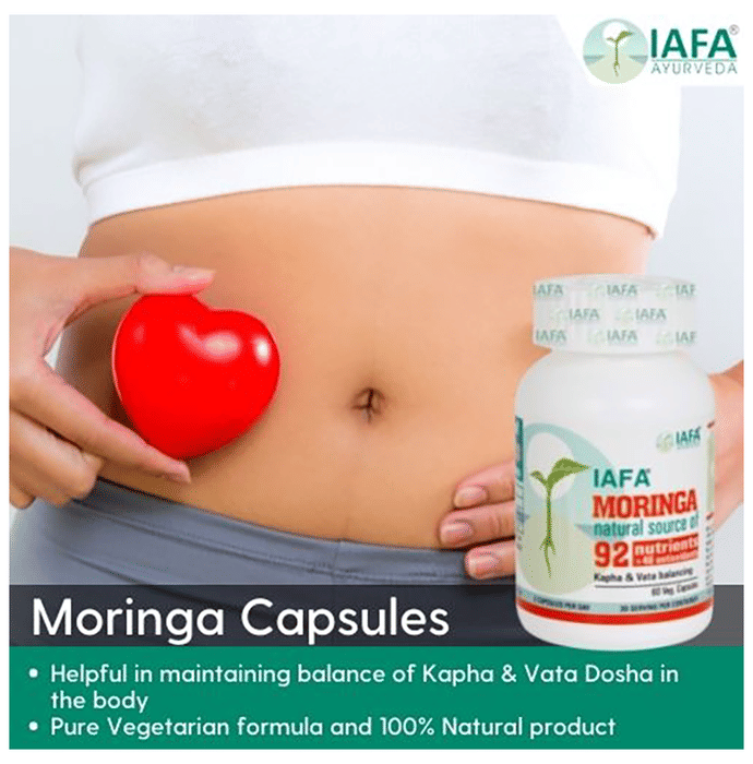 Iafa Ayuveda Moringa Veg Capsules | Swadesiicart