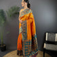 Joban Fashion Teal Butti Banarasi Silk Sarees | Swadesiicart