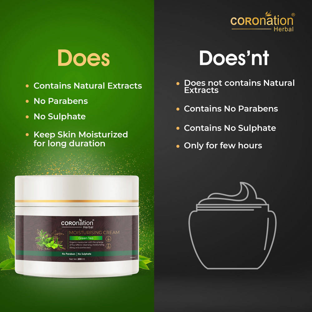 Coronation Herbal Fuji Matcha Green Tea Moisturizing Cream | Swadesiicart