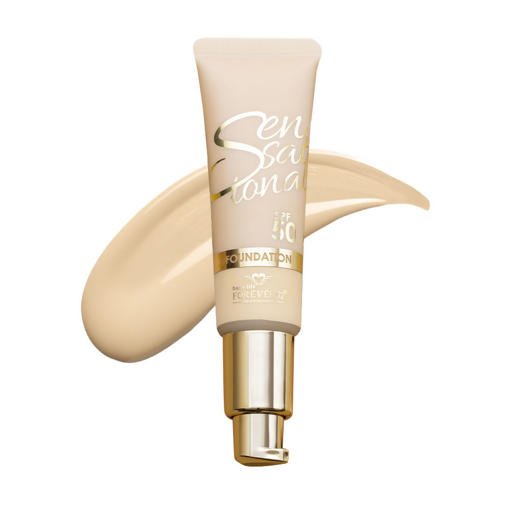 Daily Life Forever52 Sensational SPF 50+ Foundation - Crema Catalana 01 | Swadesiicart