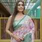 Vamsee Dhruvini Pink Georgette Saree - Swadesiicart