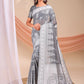 Shree Shyam Fashion Varnika Grey Linen Cotton Saree