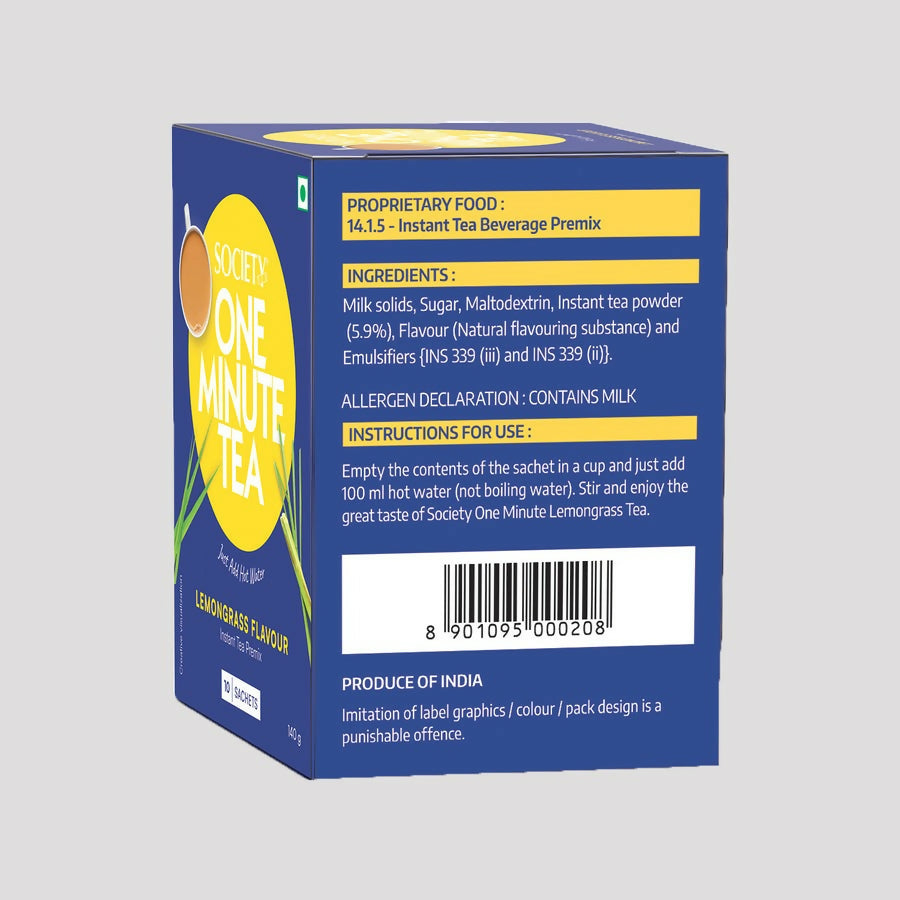 Society OMT Elaichi & OMT Lemongrass Flavour Tea Premix Combo | Swadesiicart