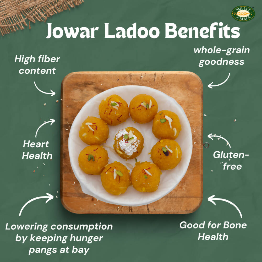 Millet Amma Jowar Laddoo-Made With Jaggery | Swadesiicart