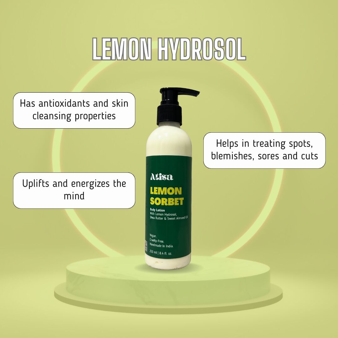 Atisa Lemon Sorbet Body Lotion | Swadesiicart