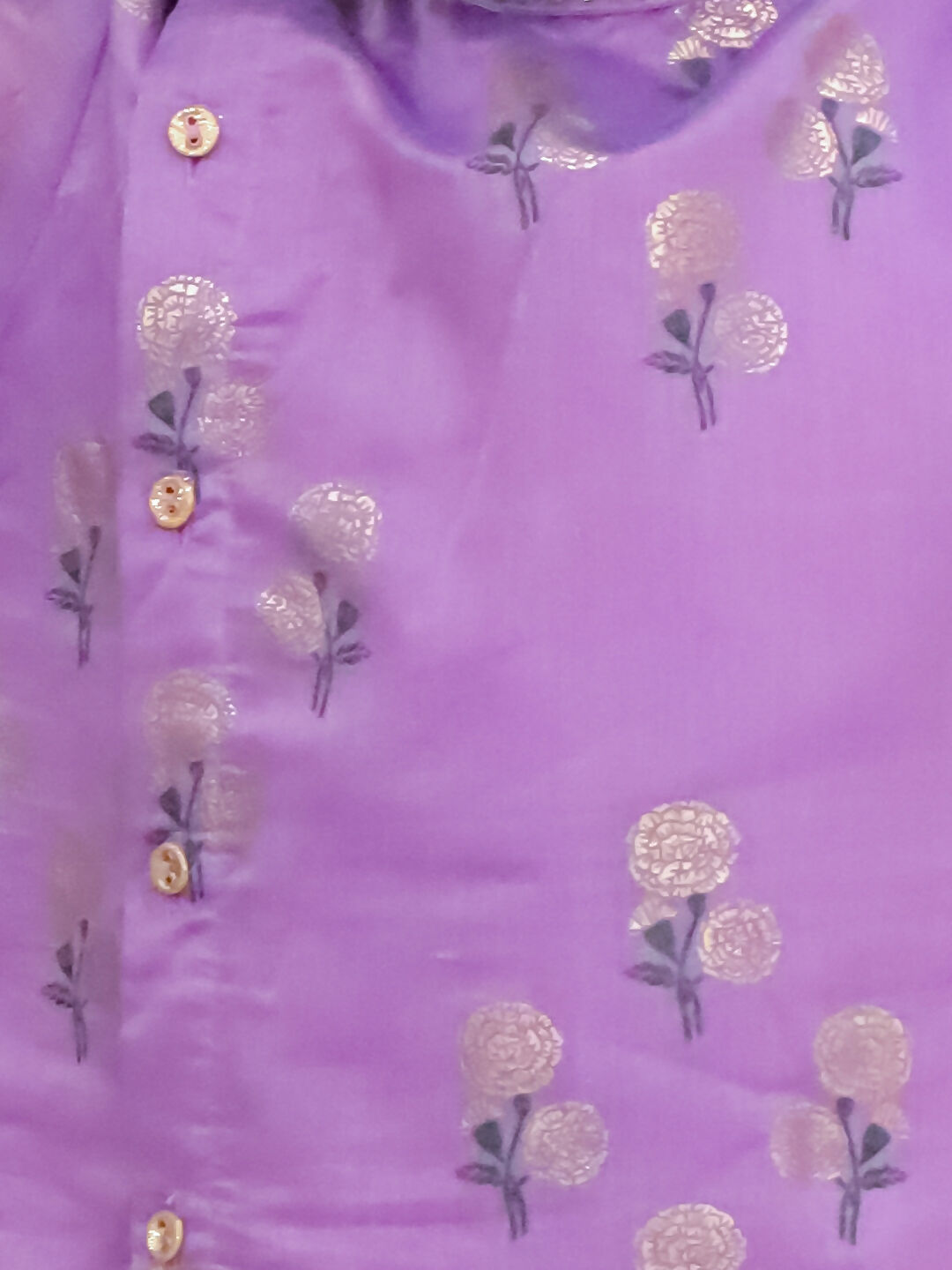 Lil Drama Mishti Purple Kurta Dhoti Set For Boys | Swadesiicart