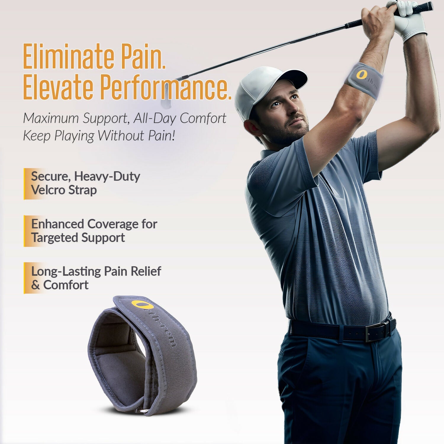 Orth-rem Tennis Elbow Support Brace Strap For Men & Women | Swadesiicart