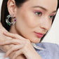 Multi Silver Stud Earrings- Ruby Raang | Swadesiicart