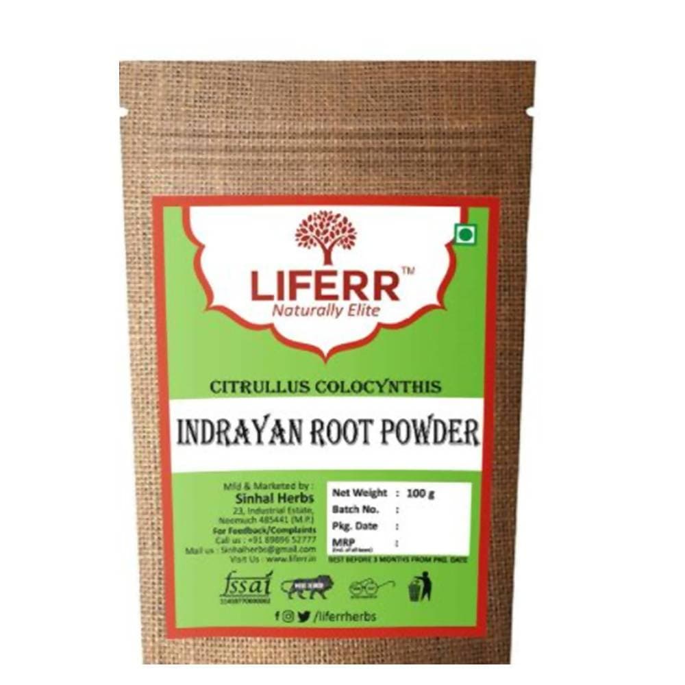 LIFERR Indrayan Roots Powder/ Citrullus Colocynthis Roots Powder | Swadesiicart