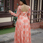 Aayaa Pure Chanderi Gown With Heavy Digital Print - Multi Color