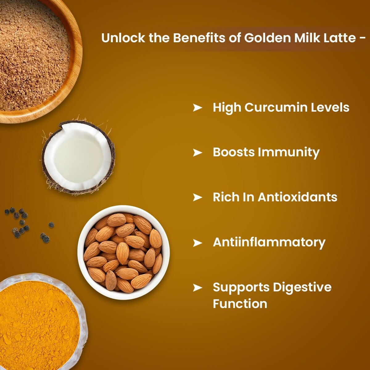 Sorich Organics Golden Milk Turmeric Latte Mix Powder | Swadesiicart