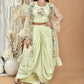 Morchari Women Hand Embroidery Crop Top-Light Green - Swadesiicart