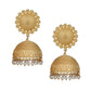 Joban Fashion Women Matte Gold Brass Jhumka | Swadesiicart
