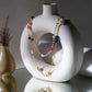 Layered Pearl and Gold Neckpiece with Multi Stones (Multi Color) - Ruby Raang | Swadesiicart