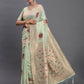 Shree Shyam Fashion Linen Cotton Light Green Saree