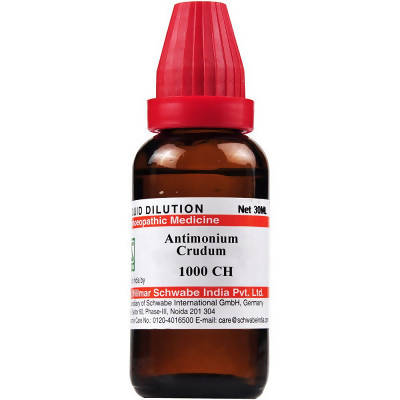 Dr. Willmar Schwabe India Antimonium Crudum Dilution - Swadesiicart