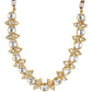 Gold-Toned White Brass Gold-Polished Necklace - Ruby Raang | Swadesiicart