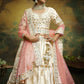 House of Panchhi Off White Pure Silk Moti & Zarkan heavy embroidery Lehenga choli & Dupatta | Swadesiicart