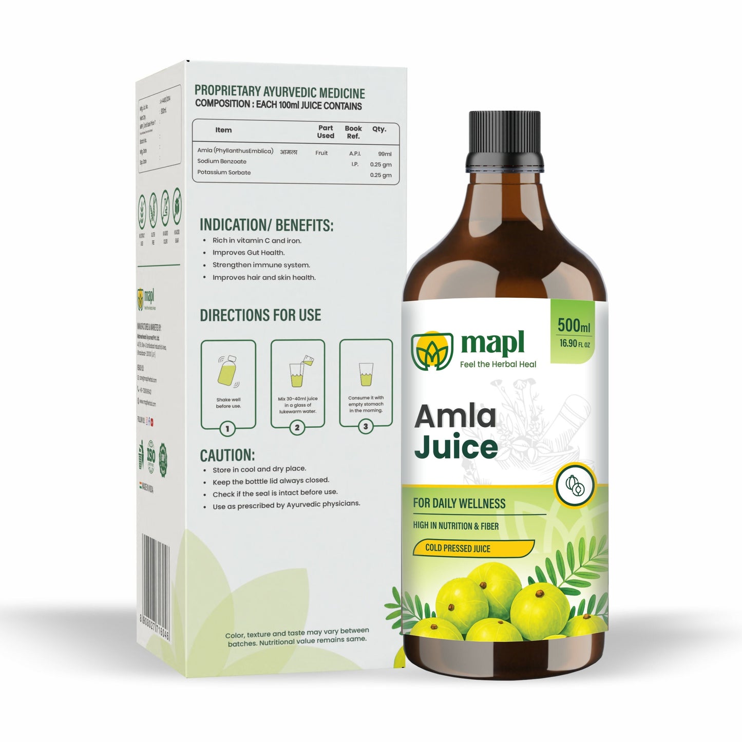 MAPL Cold Pressed Amla Juice | Swadesiicart